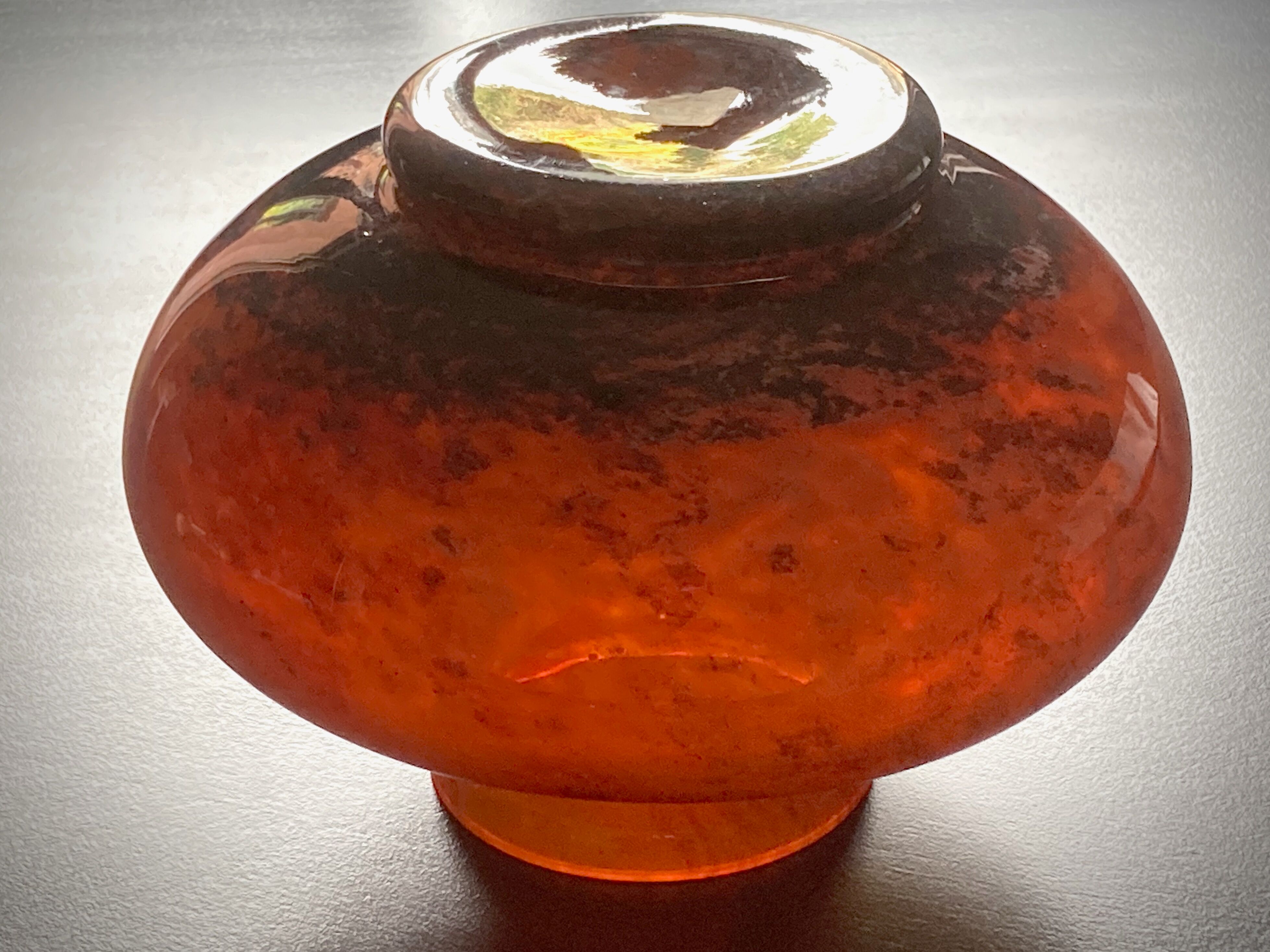 Large art-deco vase le lorrain glassware Daum Nancy 1925