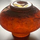 Large art-deco vase le lorrain glassware Daum Nancy 1925