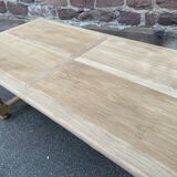 Farmhouse table natural raw oak 50s