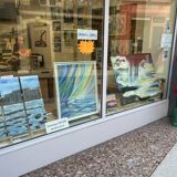 Triptych A Small Corner of Saint-Tropez 70 X 90 Painting of the Ponche Beach