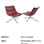 Pair of Yuki Zanotta lounge chairs