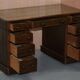 Victorian desk with two columns, hardwood, with VR locks, 1860.