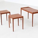Kurt Ostervig nesting tables in teak Jason Mobler Denmark 1960