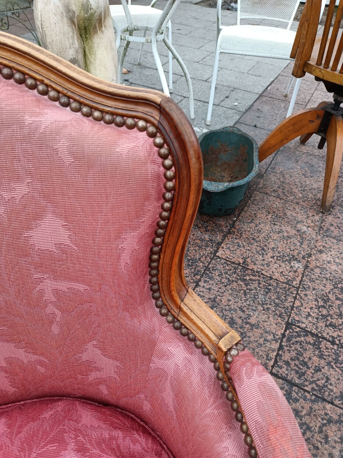 Pair of antique armchairs louis xv style
