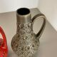 Set of 2 multi-color fat lava op art pottery vase made bay ceramics, germany