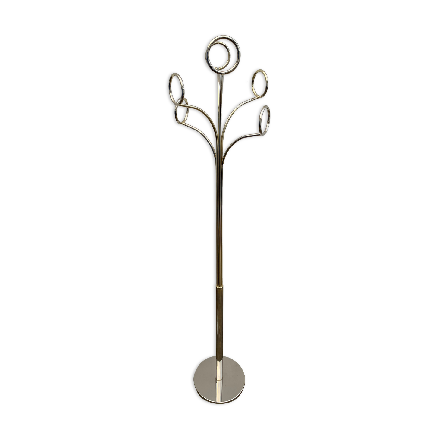 Brass coat rack Cedro de Fase, 1970