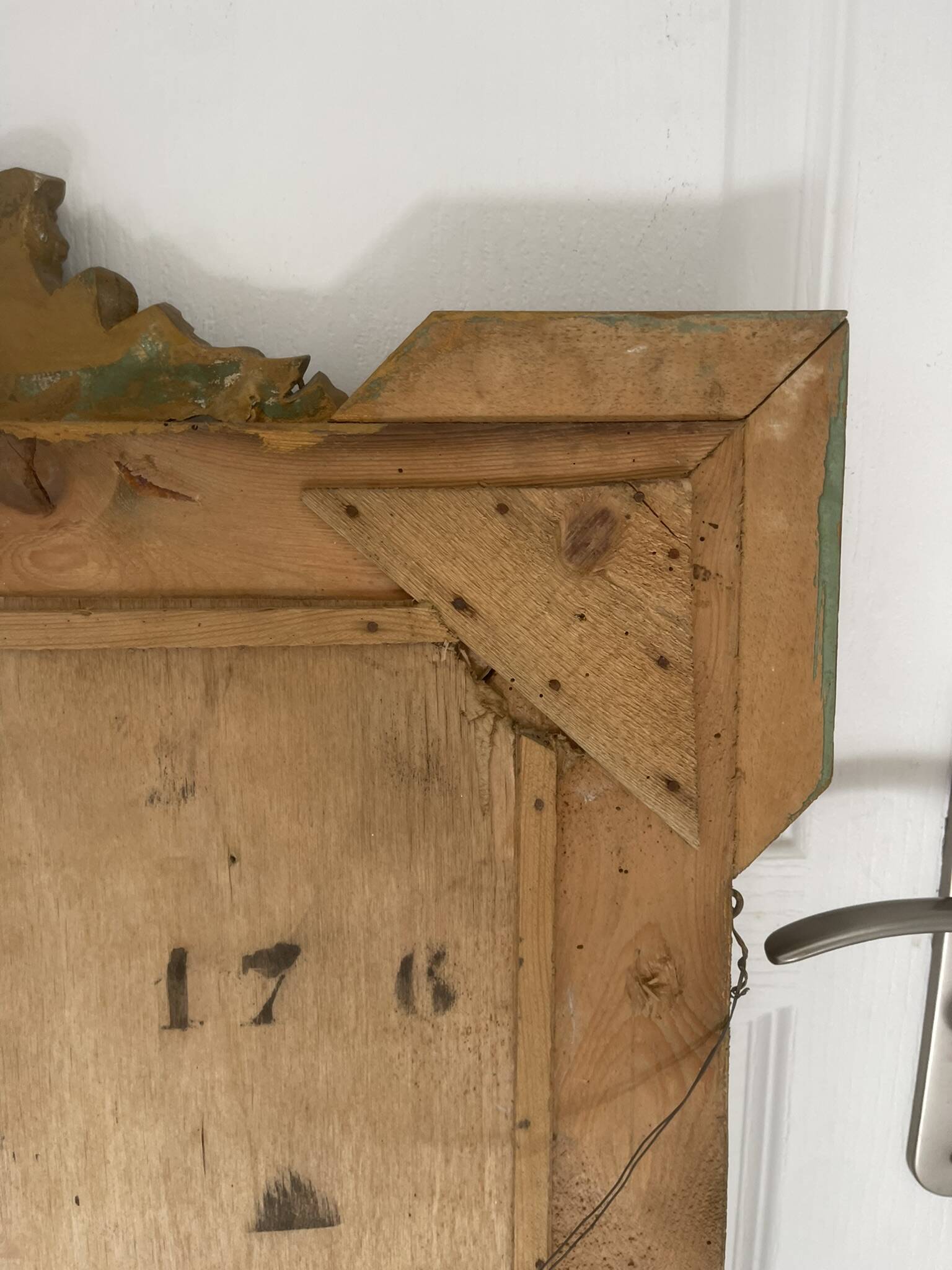 Antique Gilded Mercury Wall Mirror Napoleon III 71x57cm