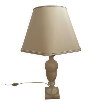 Lampe colonne en albâtre année 60