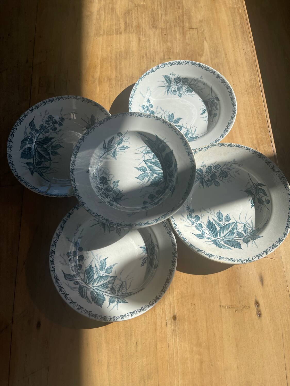 6 Badonviller blackberry model plates