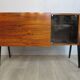 Small rosewood bar lounge sideboard with compass legs