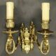 Pair of sconces with Louis XVI laurel garlands from the 19th century - Émile Muller