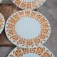 Set of 6 semi-deep plates Sarreguemines
