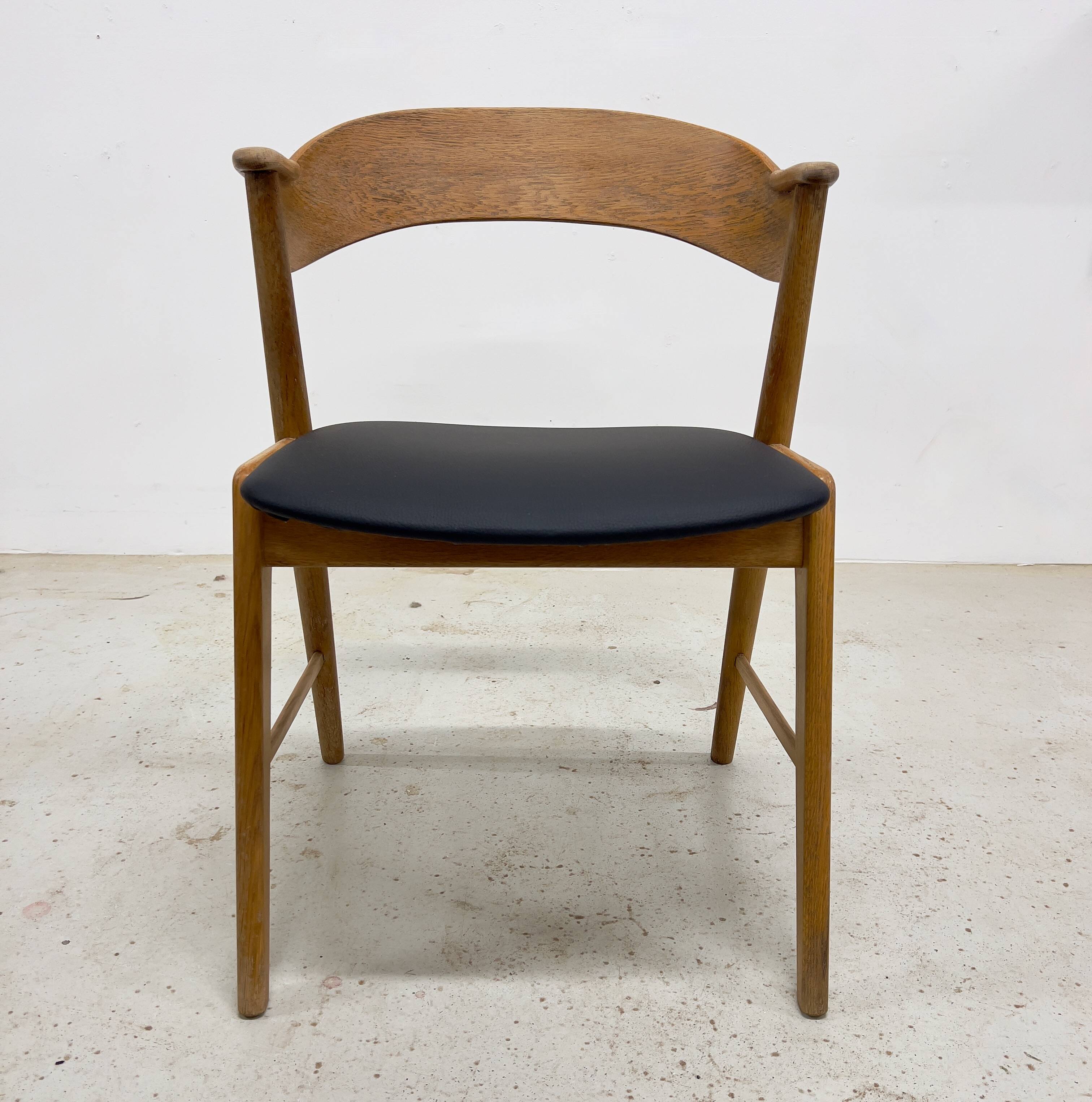 Kai Kristiansen Model 32 Oak Dining Chair, Korup Møbelfabrik.