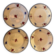 Set of 4 dessert plates Digoin Sarreguemines old