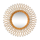 Sun wicker mirror