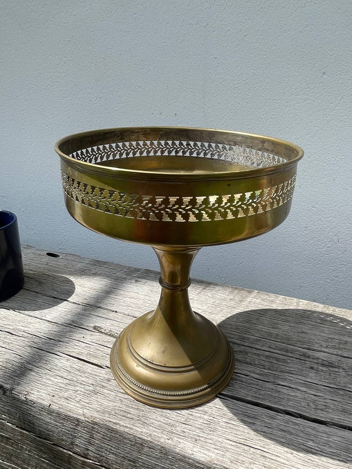 Vintage gilded footed bowl