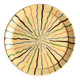 Red Provençal earthenware plate, sun decoration, Folk Art