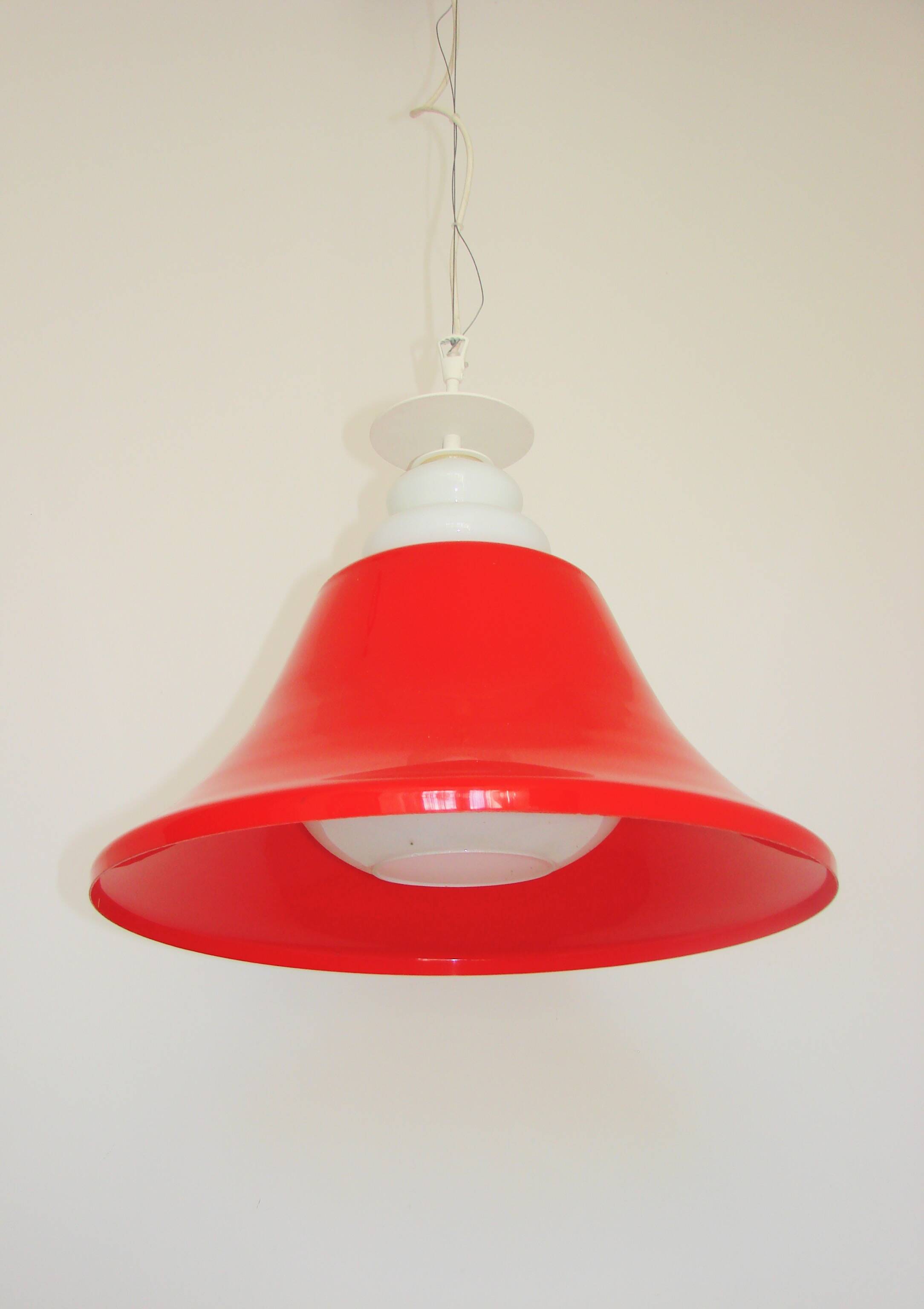 Suspension lumineuse Space Age, années 1970