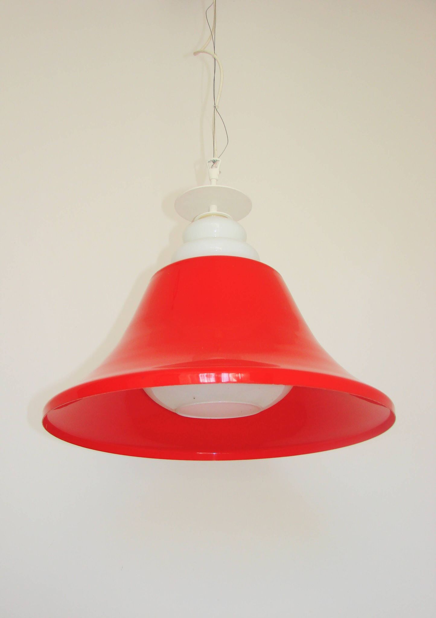 Suspension lumineuse Space Age, années 1970