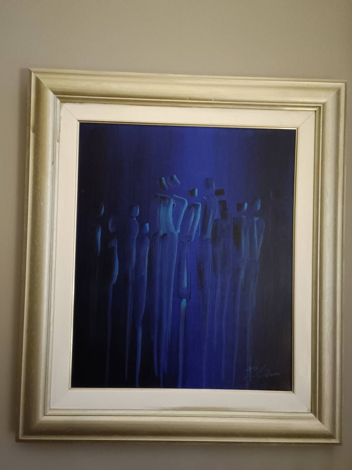 Painting, oil on canvas signed