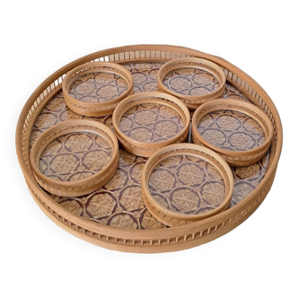 Bamboo tray and coasters and canning