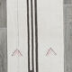 2x8 white brown hemp runner rug 57x260cm