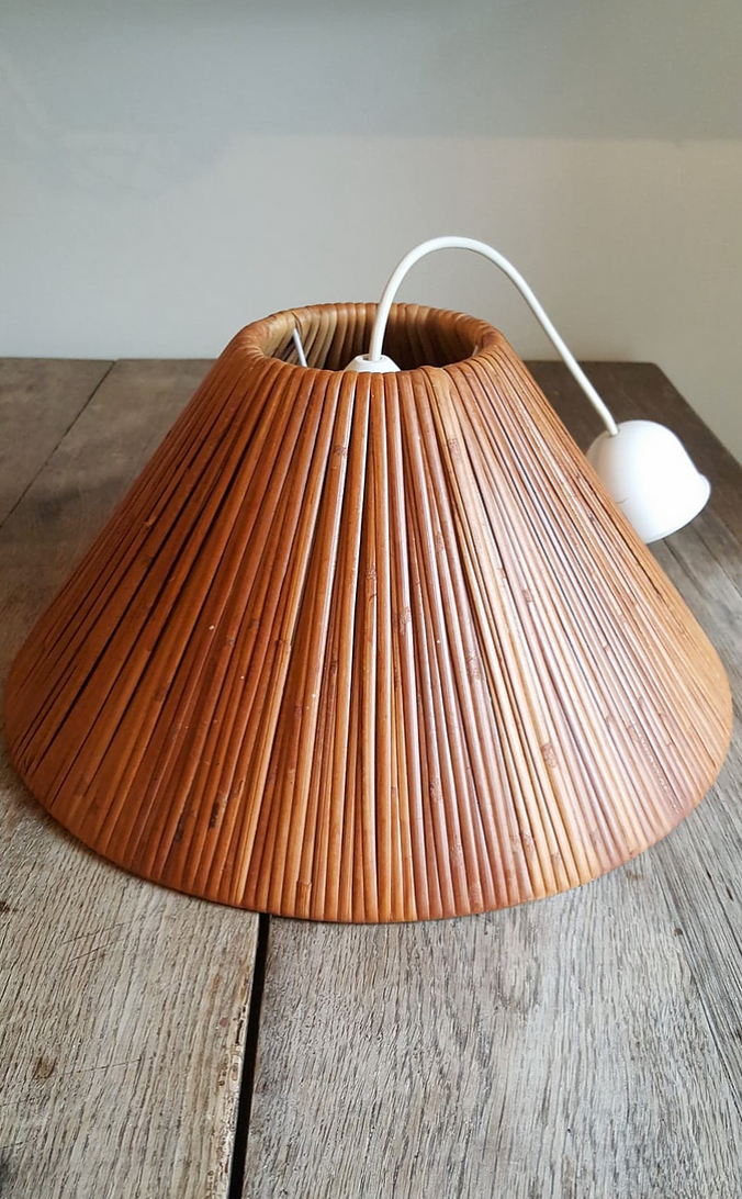 Vintage hanging in wooden slat