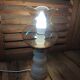 Original bedside desk lamp Alabaster Globe tulip vintage antique glass