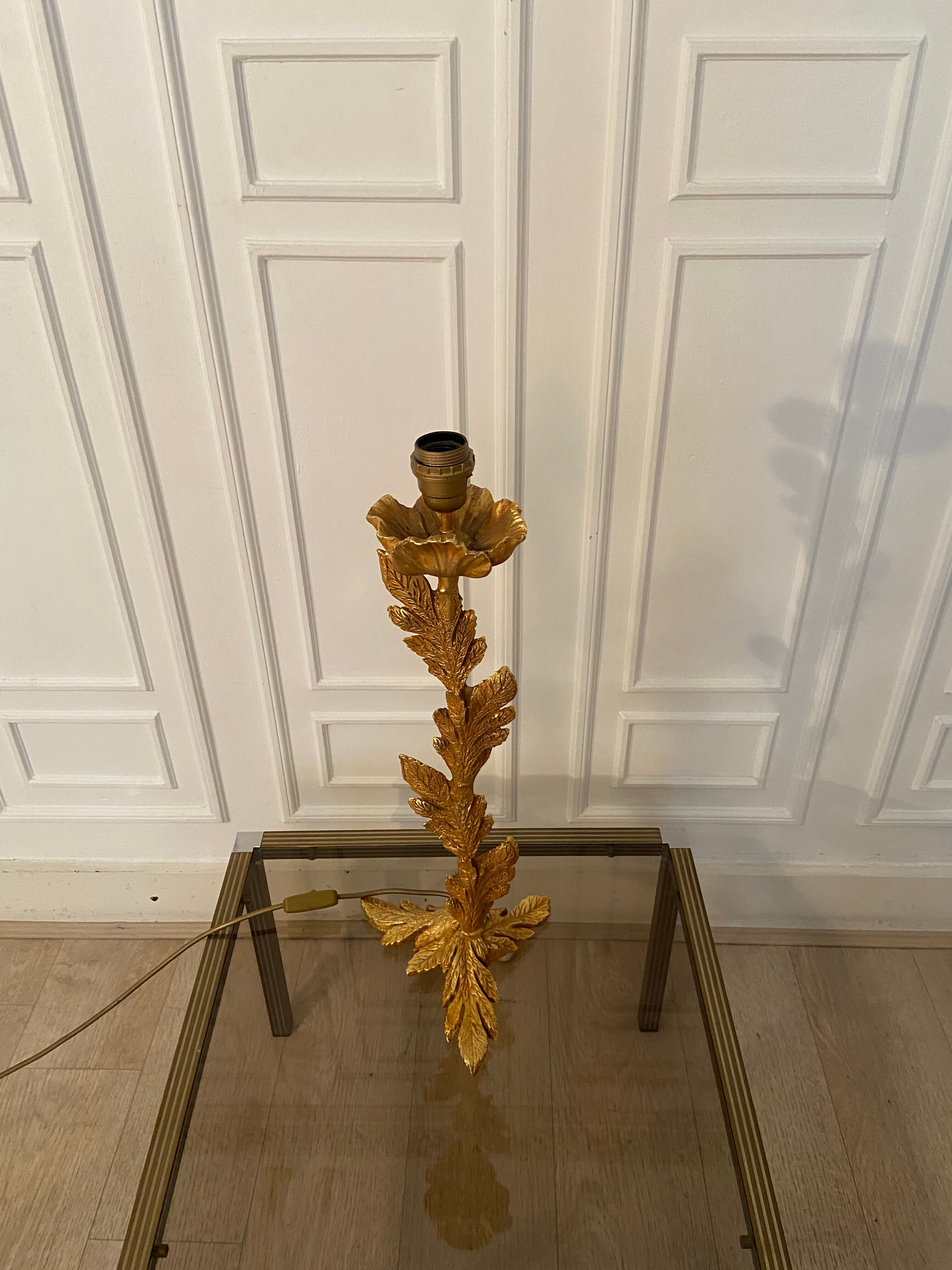 Sculptural bronze lamp, Fondica, Paris