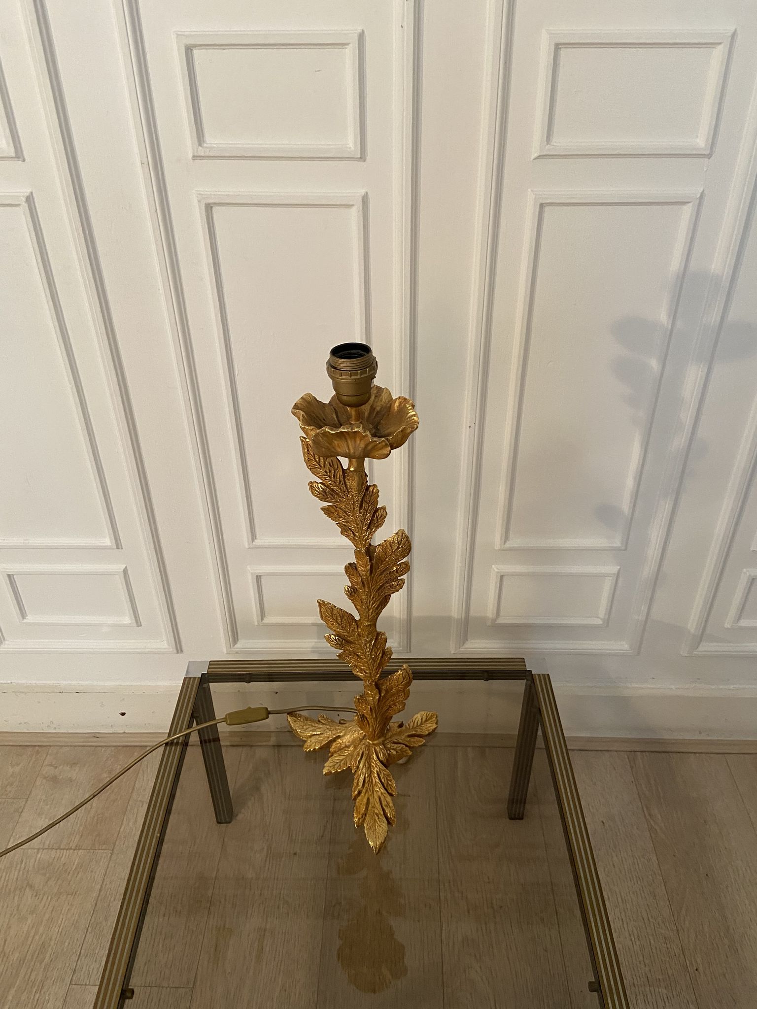 Sculptural bronze lamp, Fondica, Paris