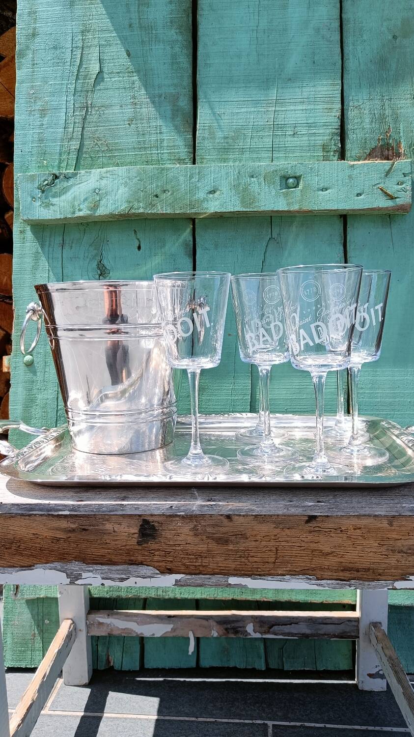Hallmarked silver metal champagne bucket
