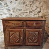 Buffet Ancien Français du XVIIᵉ Siècle en Bois de Châtaignier