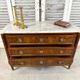 Louis XVI style chest of drawers in mahogany and walnut