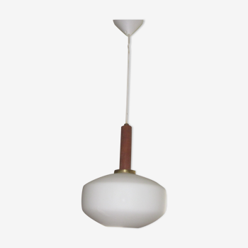 Suspension scandinave en teck et opaline