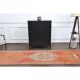 Vintage Turkish hand-knotted wool cotton orange runner rug 96x339