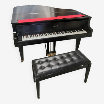 Kimball Piano quart de queue laqué noir 3 pédales ebony satin + tabouret MAG