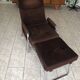Vintage chocolate corduroy morris system deckchair