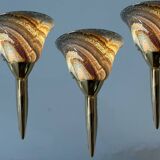 Venetian Art Murano Glass Sconces Set of 3