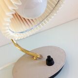 Bedside lamp with pleated day blinds, vintage 60