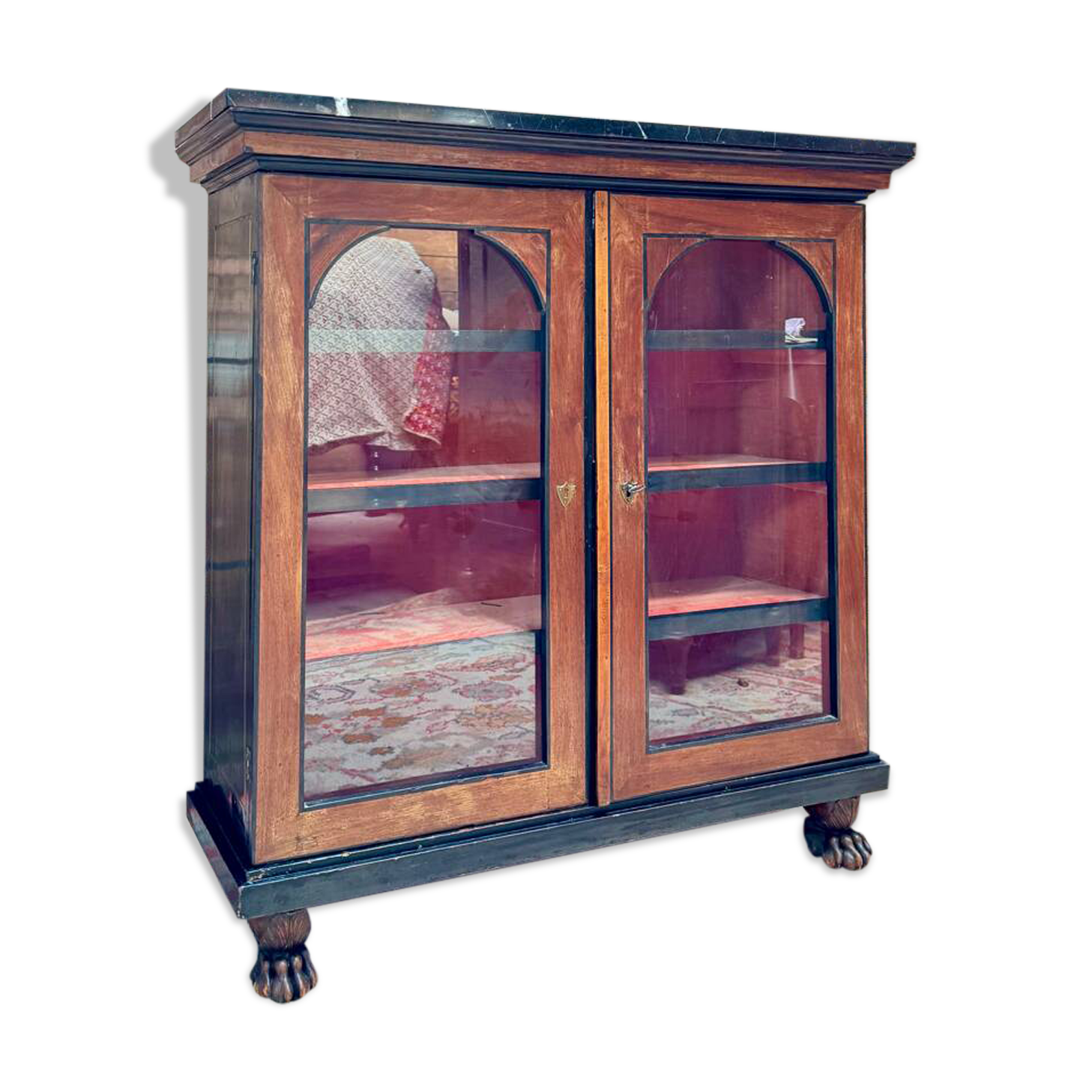 Buffet en acajou et bois noirci d’époque empire debut du XIX eme siècl