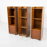 Mid-Century Modern Artona shelf by Afra & Tobia Scarpa for Maxalto, Wood and Leather, 1970s