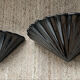 Pair of vintage shell wall lights in glazed porcelain