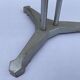 Brown table n1 round bistro bar cafe terrace cast iron foot 1950