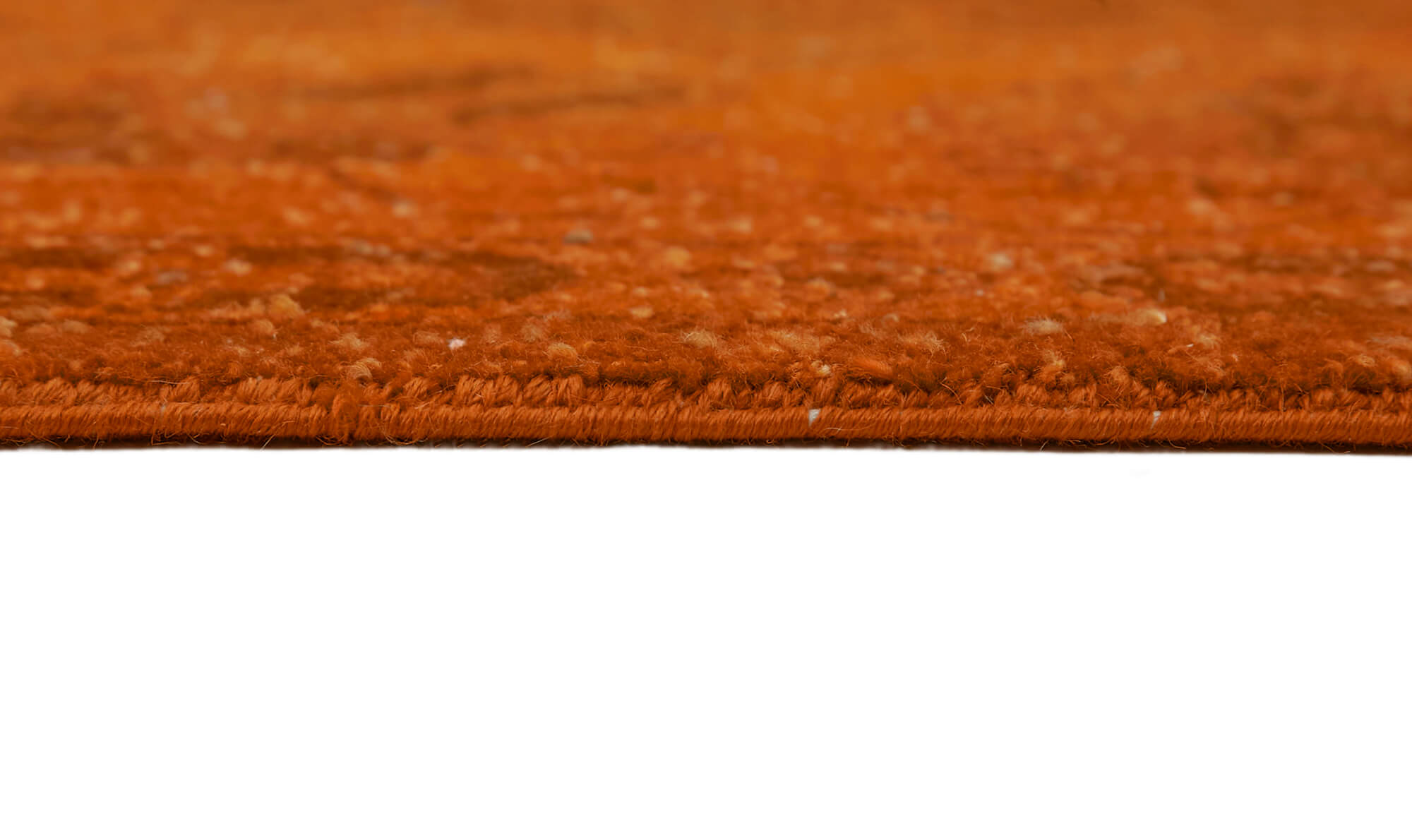 Handmade Oriental Decorative 1980s 267 cm x 372 cm Orange Wool Carpet