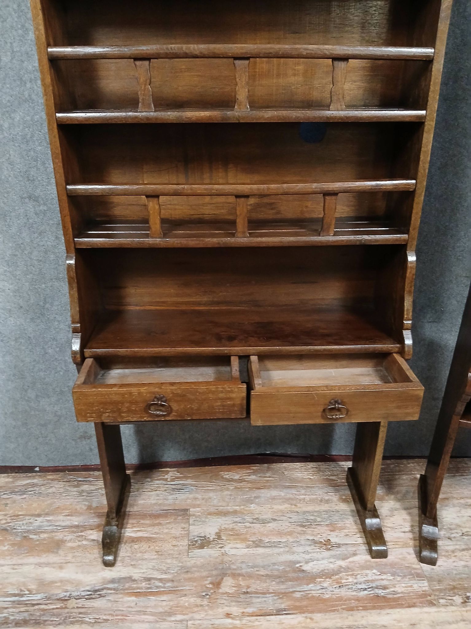 Rare pair of solid wood dressers - racks from the late 18th century