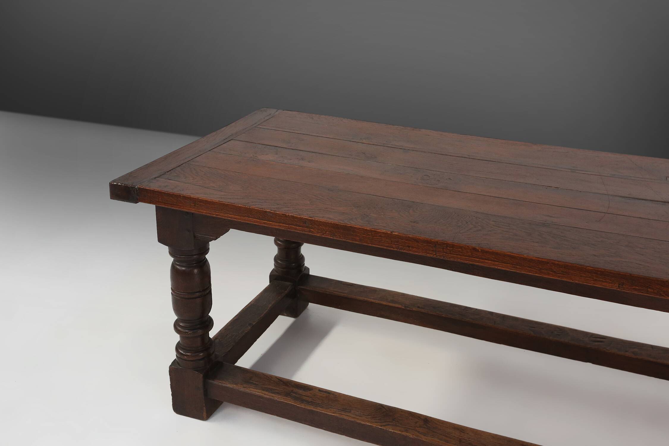 Antique Oak Table, France, 1850s