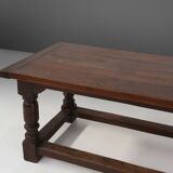 Table ancienne en chêne, France, années 1850