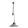 Art Deco porcelain and glass pendant light