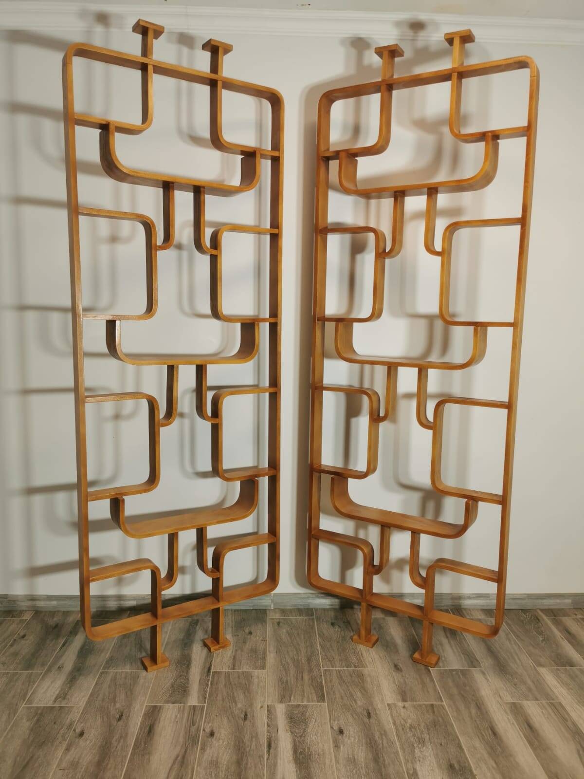 Room Dividers by Ludvik Volak for Drevopodnik Holesov, 1950s, Set of 2