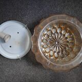 Vintage amber ceiling light in scale style